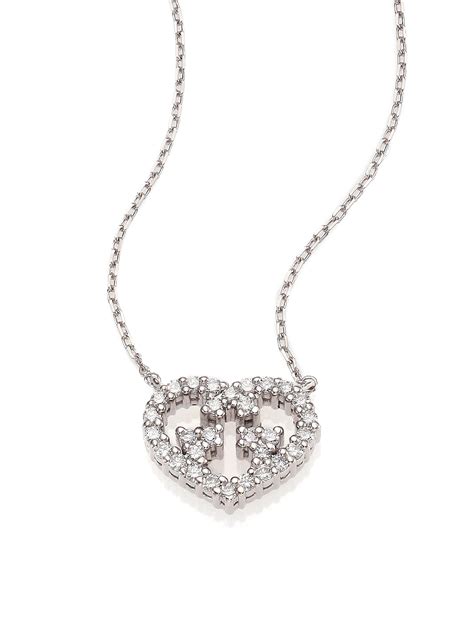 gucci diamond necklace.